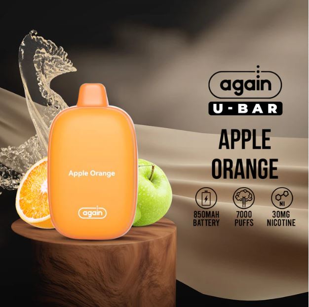 AGAIN U-BAR DISPOSABLE VAPE (7000 PUFFS)