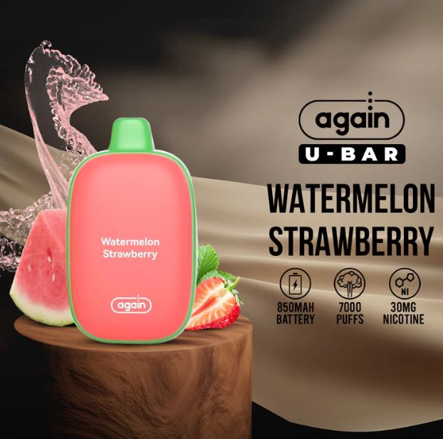 AGAIN U-BAR DISPOSABLE VAPE (7000 PUFFS)
