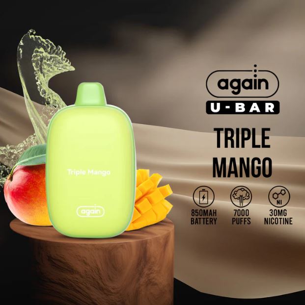 AGAIN U-BAR DISPOSABLE VAPE (7000 PUFFS)