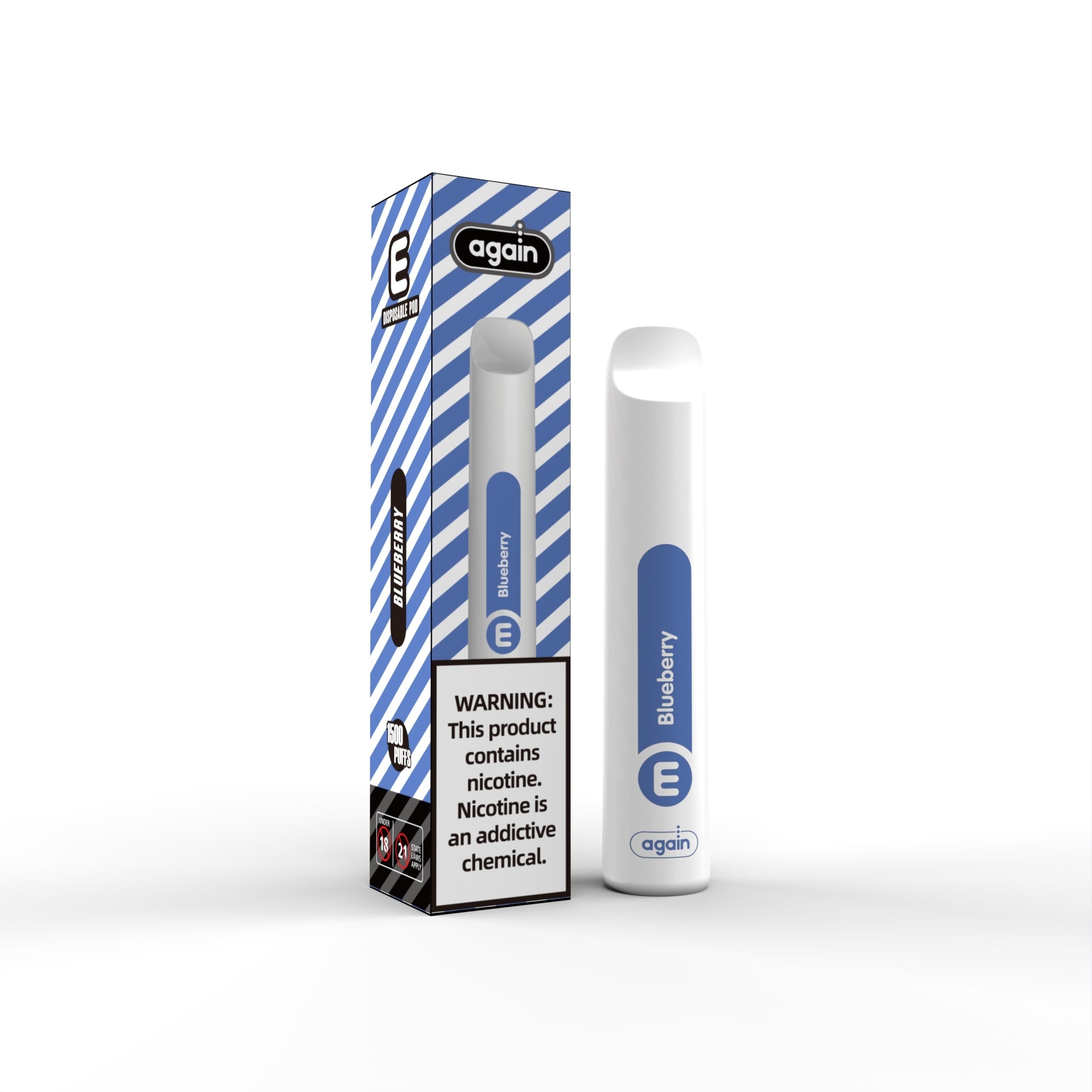 Again E Disposables MTL Vape 1500 Puffs 50mg - Compact & Portable