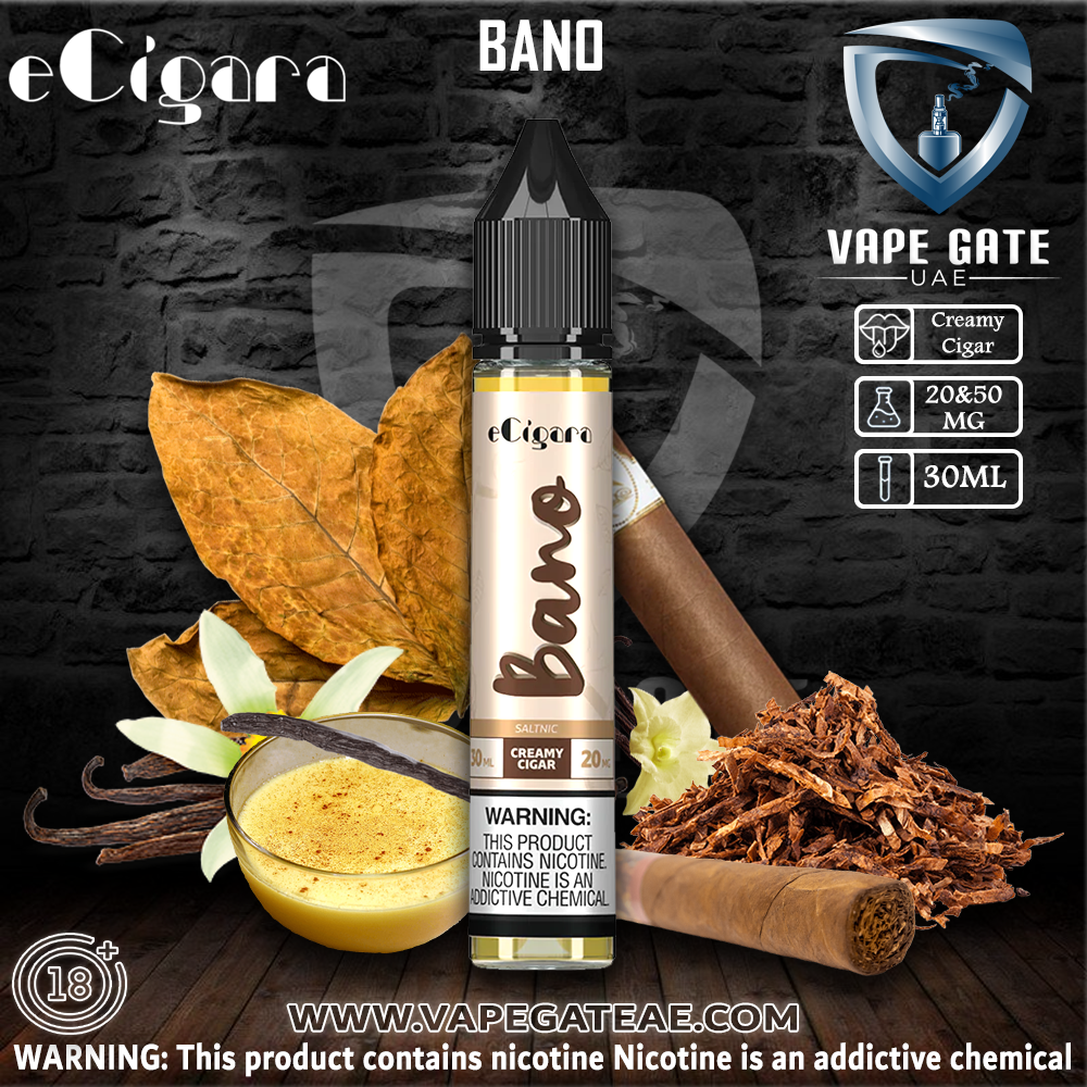 Bano Creamy Tobacco Saltnic by eCigara
