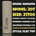 SAMSUNG 30T 21700 3000mah