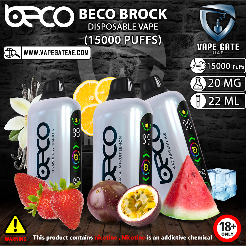 BECO BROCK DISPOSABLE VAPE (15000 PUFFS)
