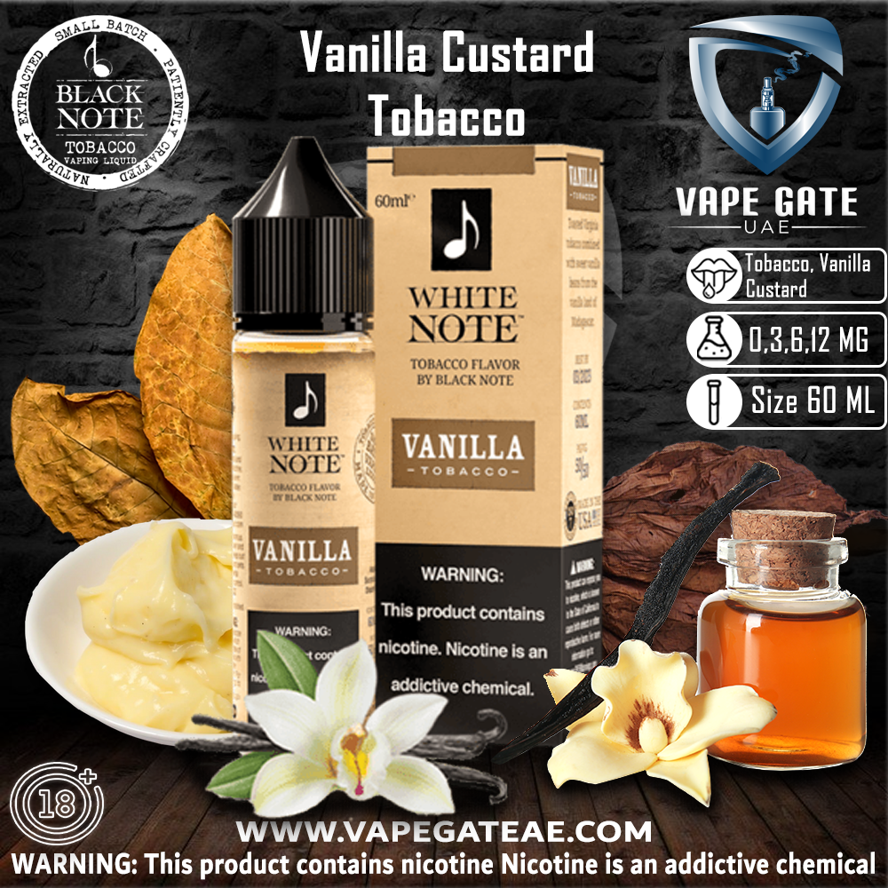 WHITE NOTE - Vanilla Custard Tobacco 60ML