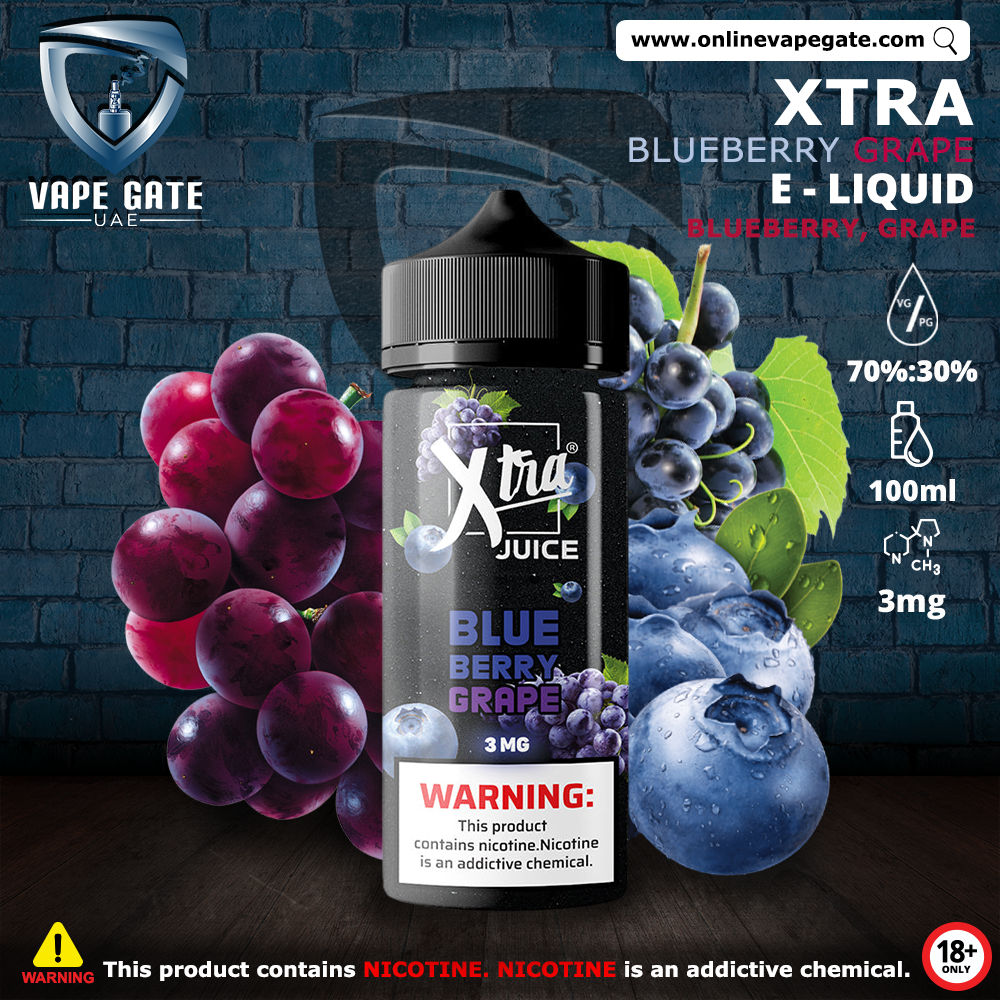 BLUEBERRY GRAPE - XTRA ELIQUID 100ML