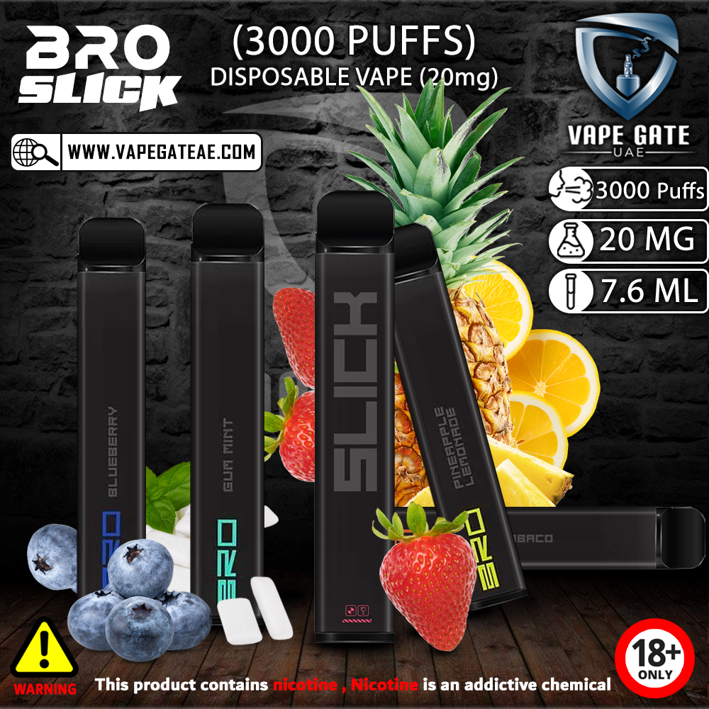 BRO SLICK DISPOSABLE VAPES (3000 PUFFS)
