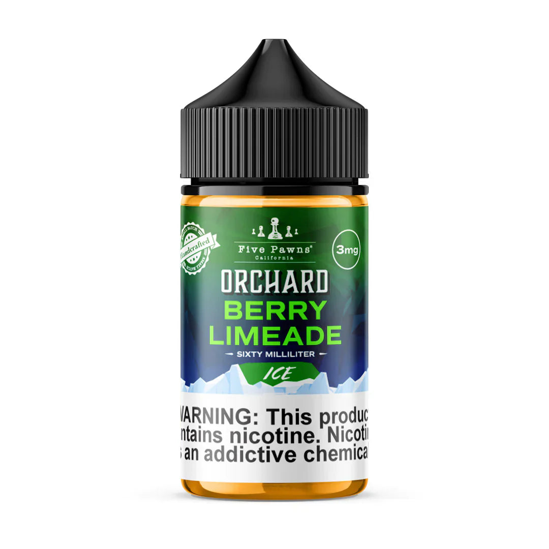 BERRY LIMEADE ICE - ORCHARD BLEND FRUIT 60ML ELIQUID BY FIVE PAWNS