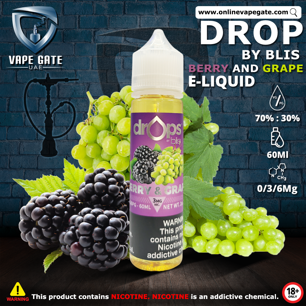 Berry and Grape 60ml E juice by Drop by Blis