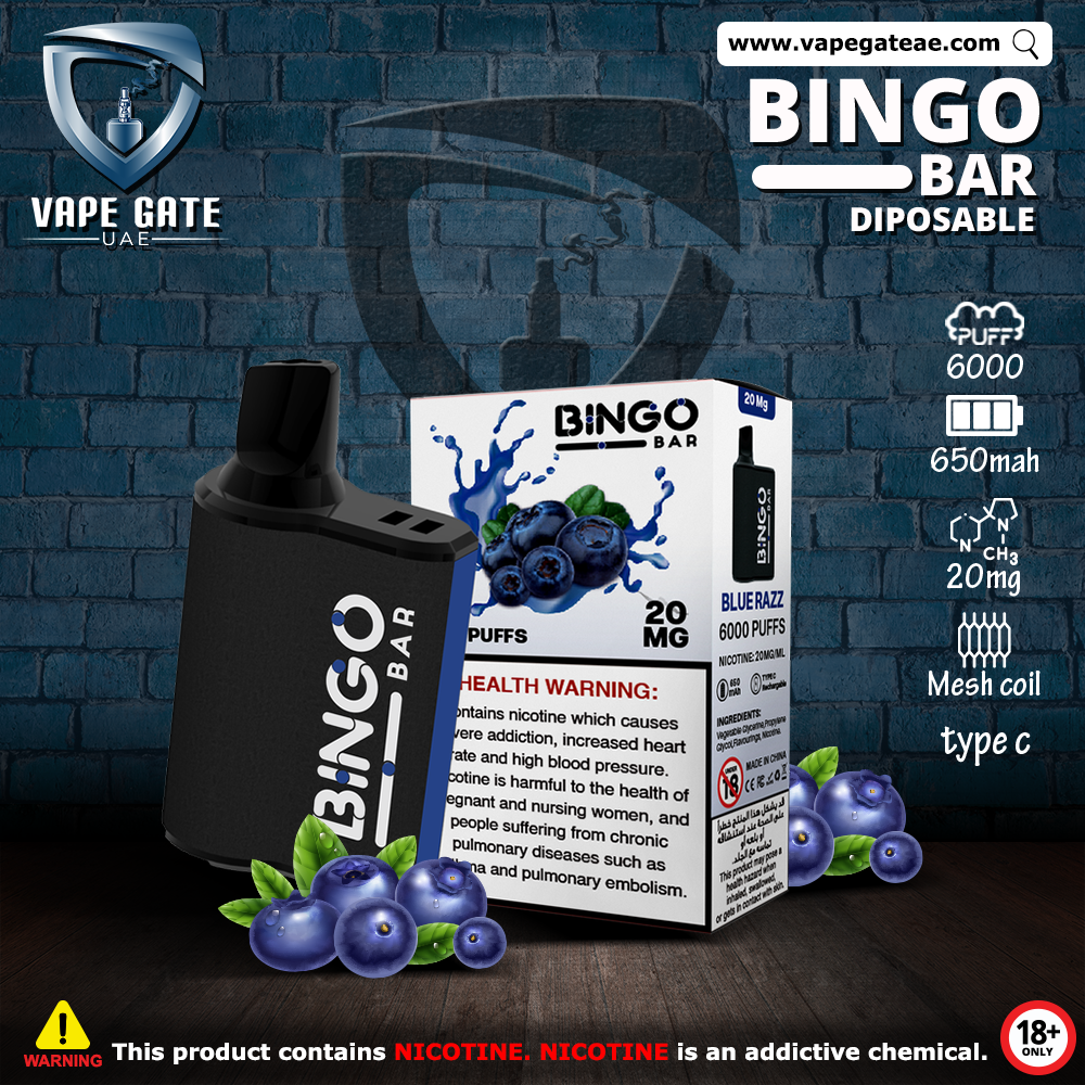 BINGO BAR DISPOSABLE VAPE (6000 PUFFS)