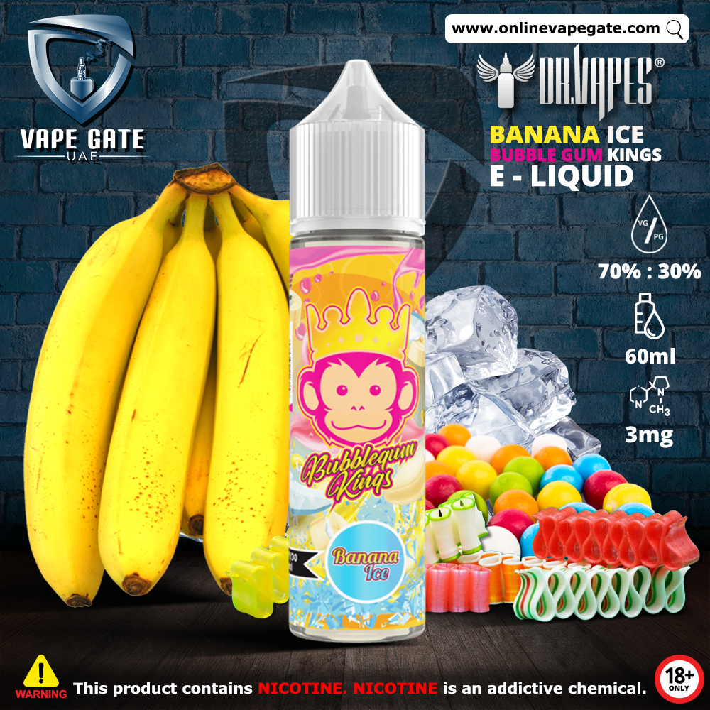 Bubble Gum Kings Banana Ice 60ml by Dr. Vapes