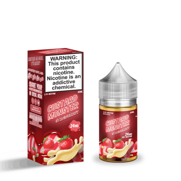 Strawberry Custard Saltnic by Jam Monster