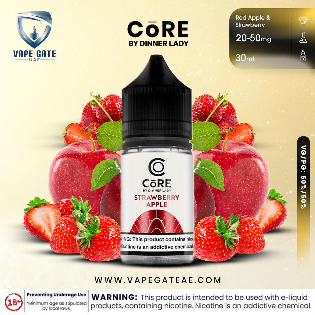 CORE BY DINNER LADY - STRAWBERRY APPLE (30ML)