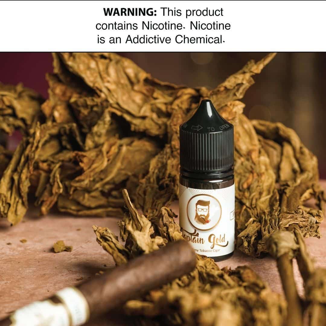 Captain Gold Creamy Tobacco Cigar Saltnic by Joosy World