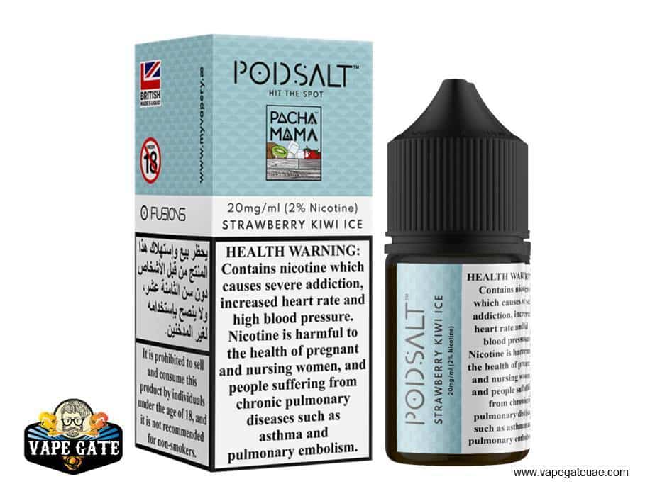 Pod Salt - Strawberry Kiwi Ice - PACHA MAMA Saltnic