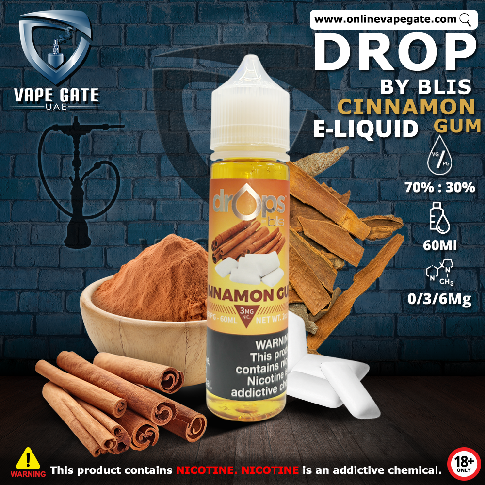 Cinnamon Gum 60ml E juice by Drop by Blis