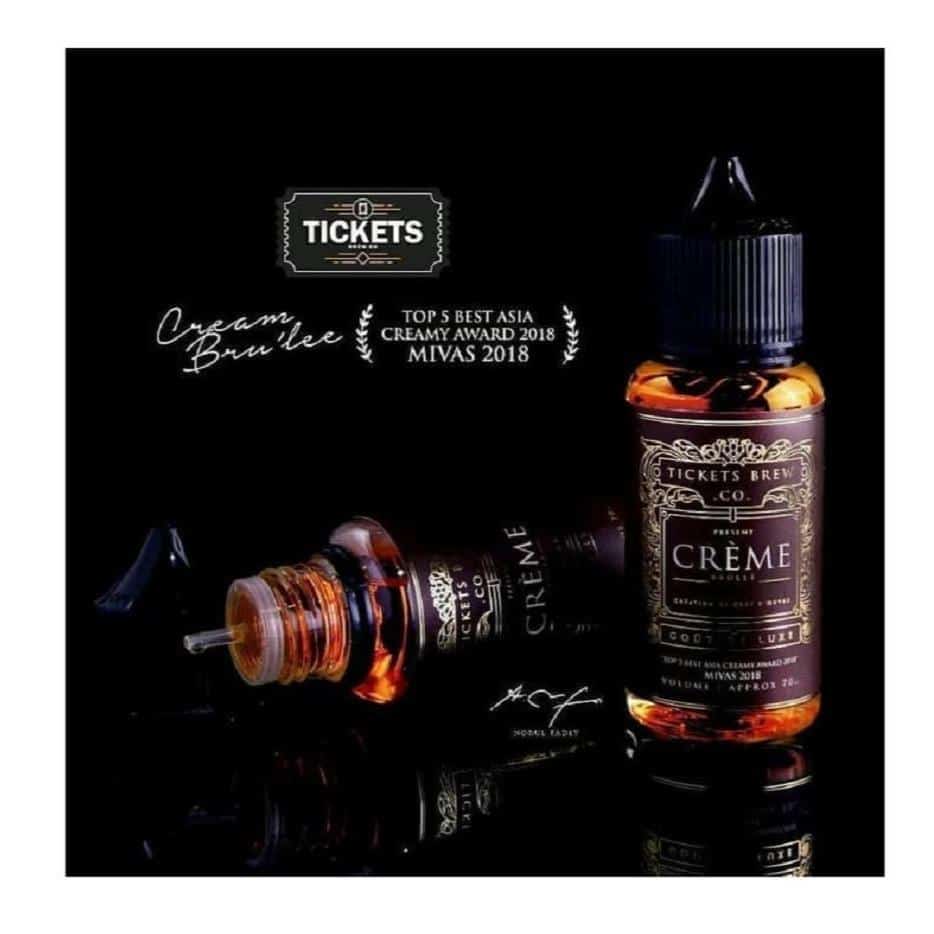 Creme Brulee E Liquid by Tickets Brew Co