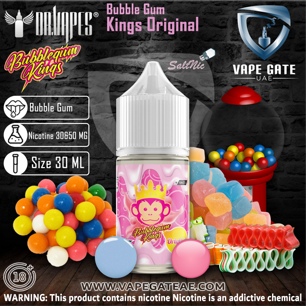 Bubble Gum Kings Original 30ml SaltNic by Dr. Vapes