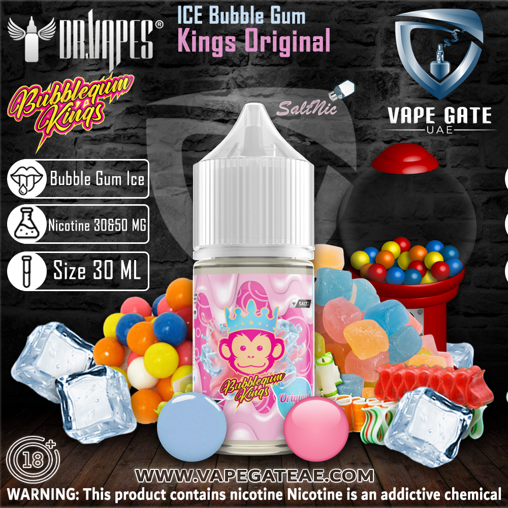Bubble Gum Kings Original Ice 30ml Saltnic by Dr. Vapes