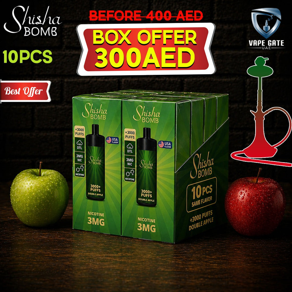 Shisha Bomb Rechargeable Disposables Vape ( +10000 Puffs )