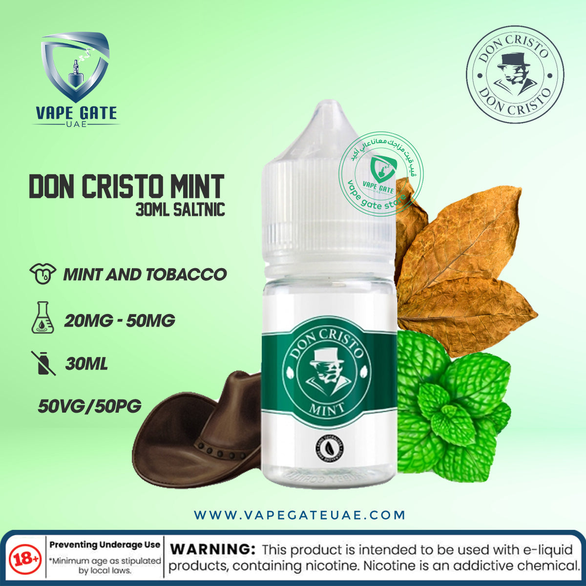 Don Cristo Mint 30ml SaltNic by PGVG