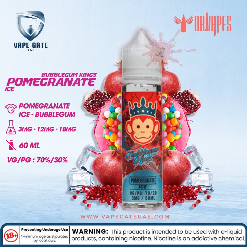 Bubble Gum Kings Pomegranate Ice 60ml by Dr. Vapes