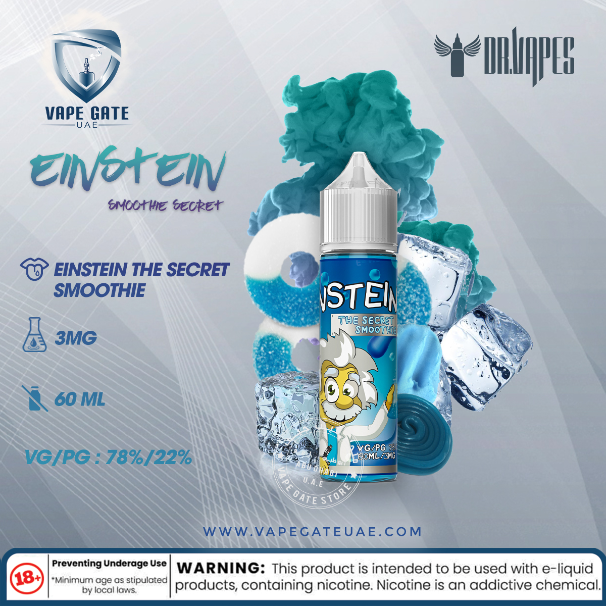 Einstein The Secret Smoothie 60ml Ejuice by Dr. Vapes