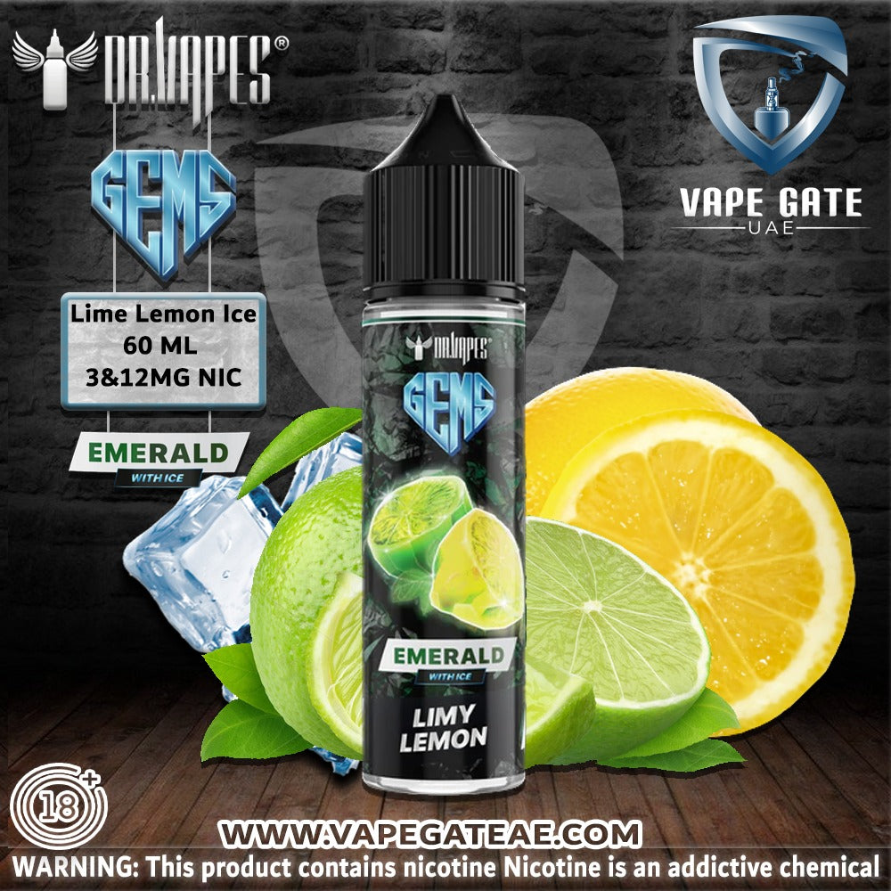 GEMS EMERALD LIMY LEMON -  E liquid by Dr Vapes