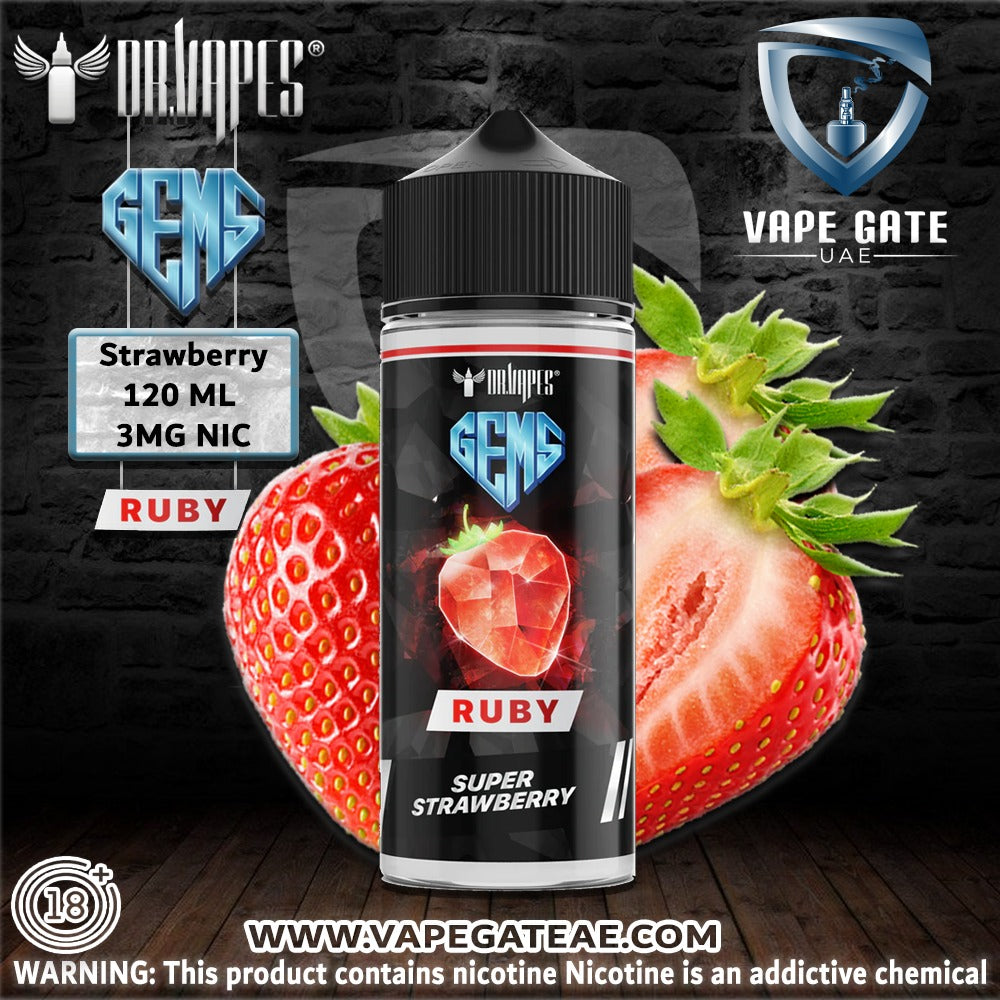 GEMS RUBY SUPER STRAWBERRY -  Eliquid by Dr Vapes