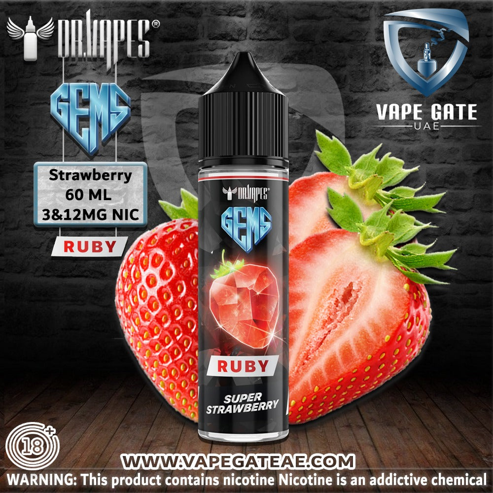 GEMS RUBY SUPER STRAWBERRY -  Eliquid by Dr Vapes