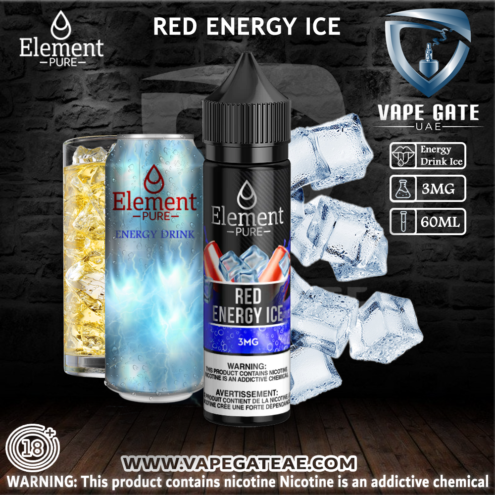 ELEMENT PURE - RED ENERGY ICE ELIQUID (60ML)