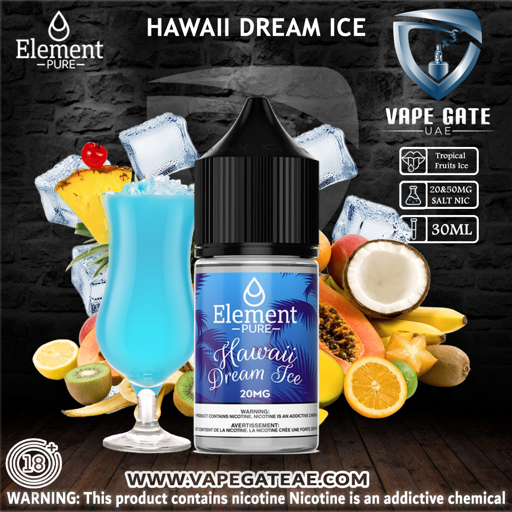 ELEMENT PURE - HAWAII DREAM ICE SALTNIC 30ML