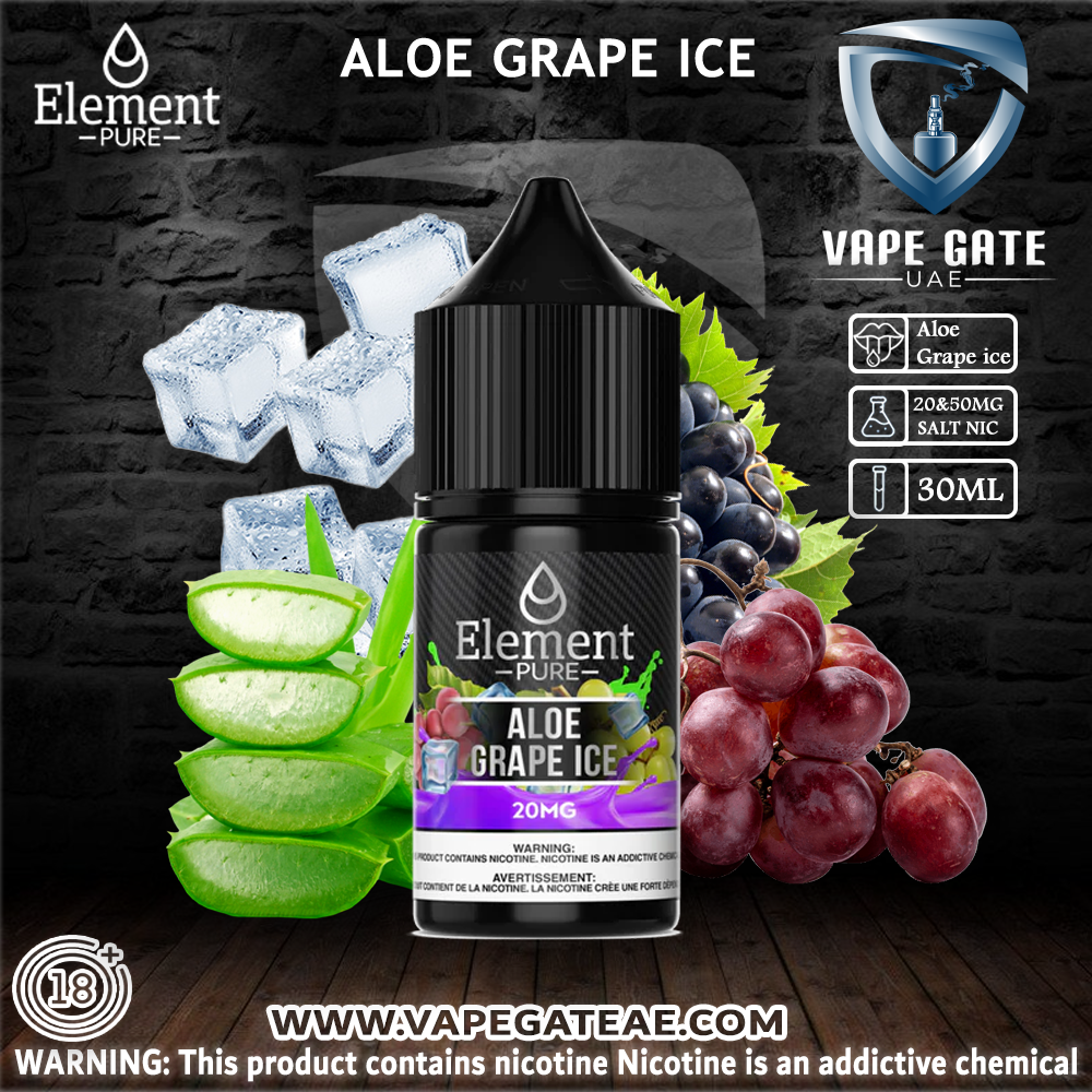 ELEMENT PURE - ALOE GRAPE ICE SALTNIC 30ML