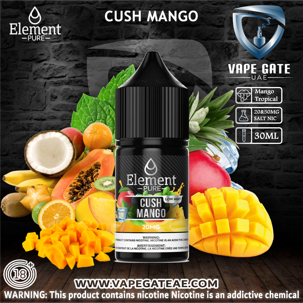 ELEMENT PURE - CUSH MANGO SALTNIC 30ML