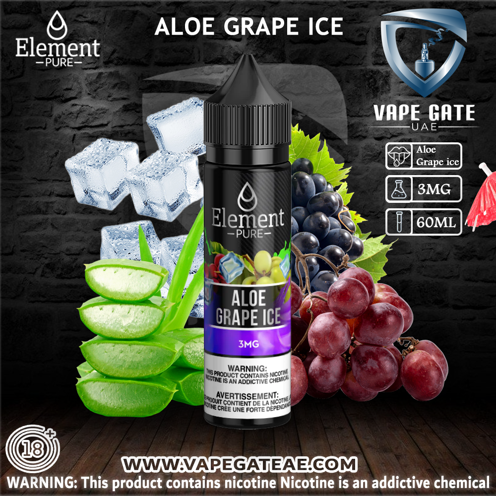 ELEMENT PURE - ALOE GRAPE ICE ELIQUID (60ML)
