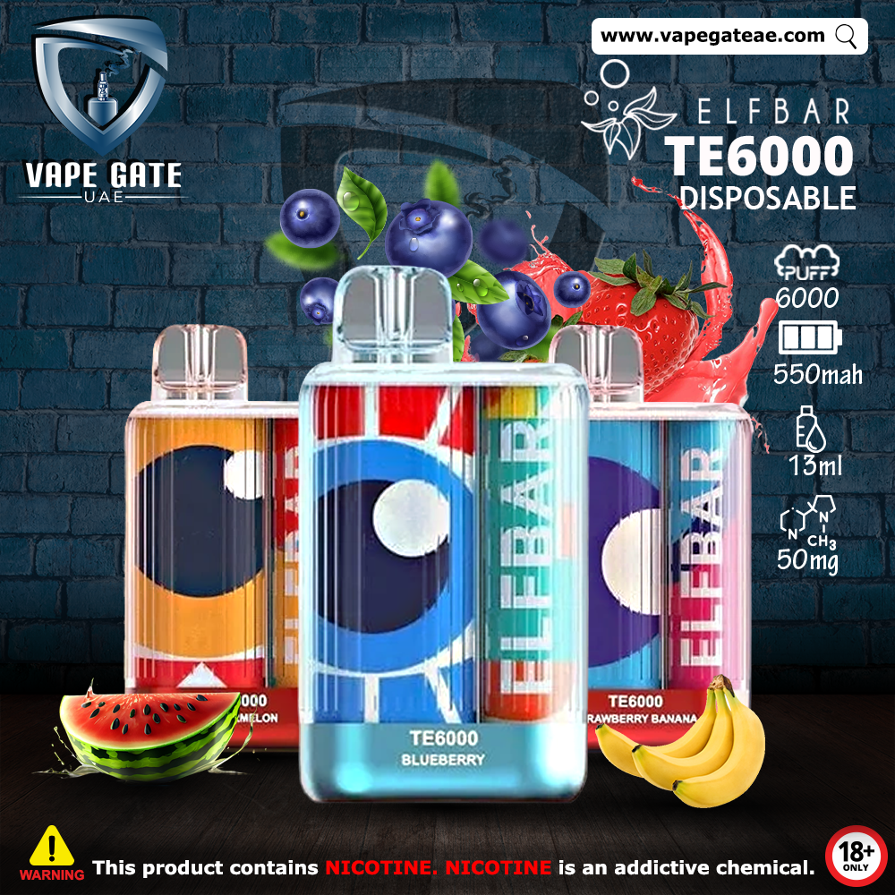 ELF BAR TE6000 Disposable Vape Pod Device 550mAh
