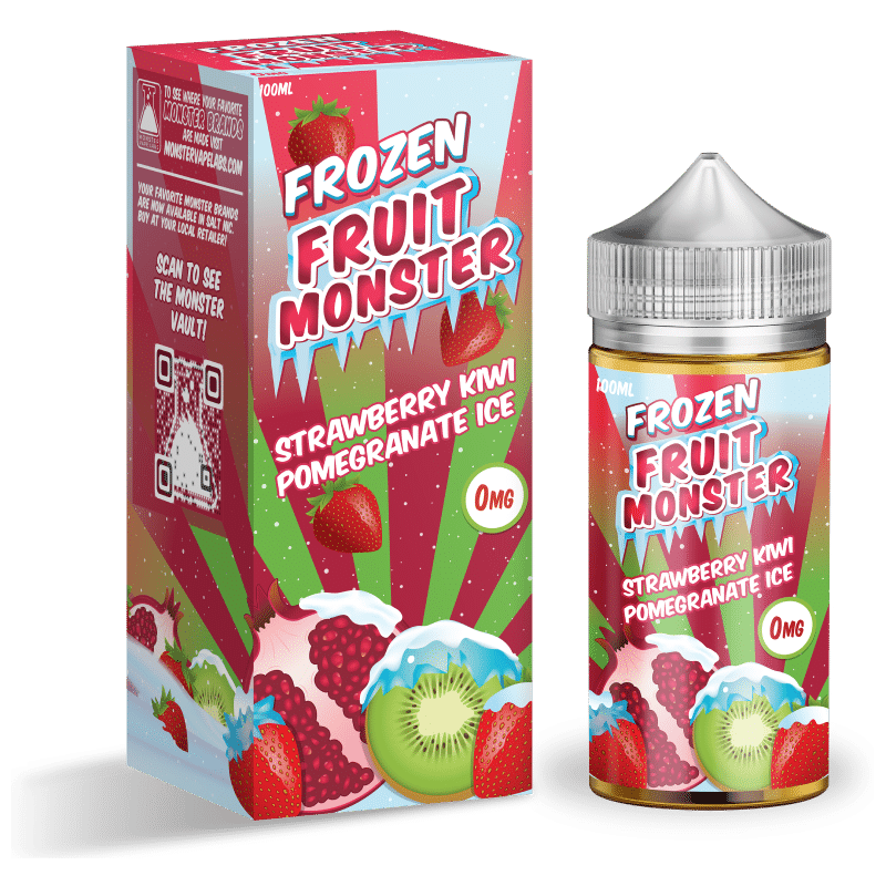 Strawberry Kiwi Pomegranate Ice - Jam Monster - Frozen Fruit Monster