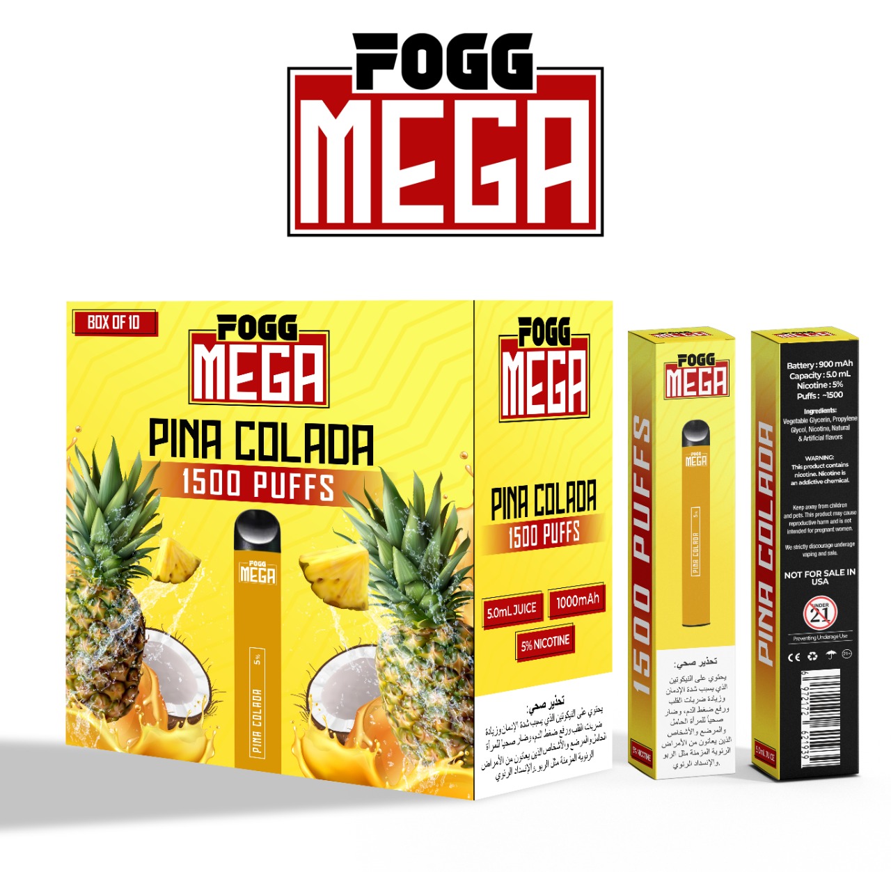 Fogg Mega Disposable Vape (1500 Puffs)