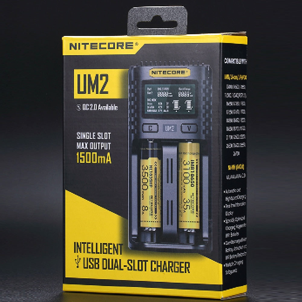 NITECORE INTELLIGENT UM2 BATTERY CHARGER