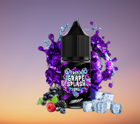 Frozen Grape Splash Saltnic by Sam Vapes