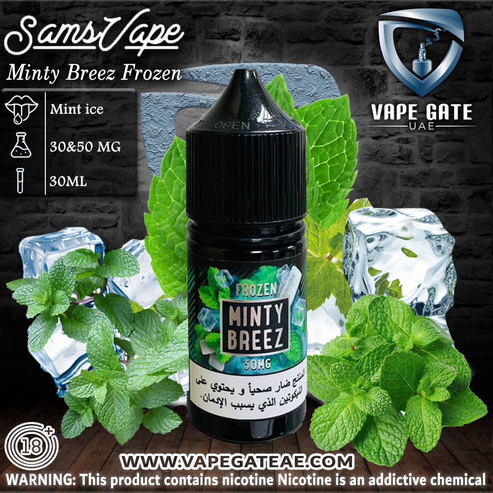 FROZEN MINTY BREEZ SALT NIC - SAMS VAPES
