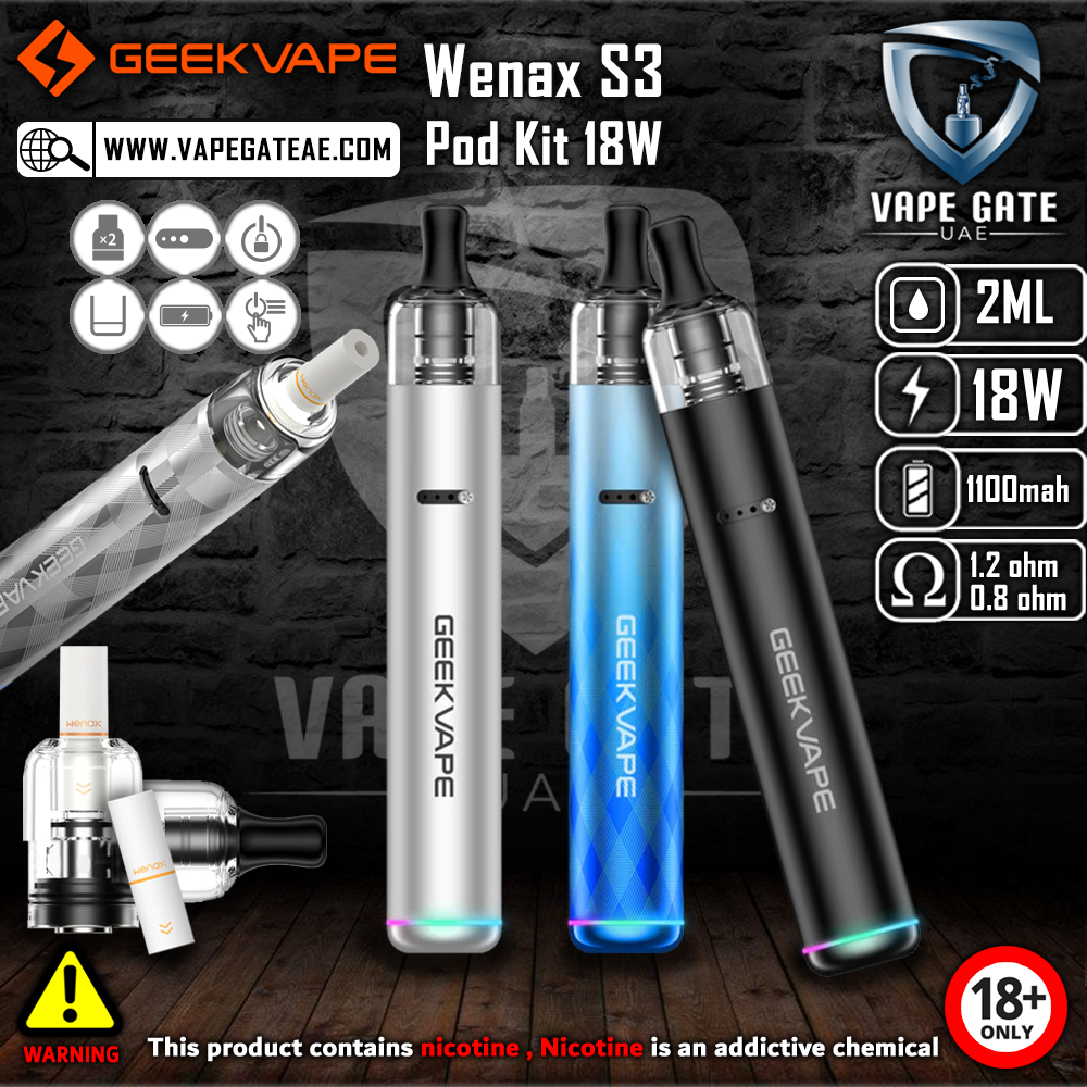 GEEKVAPE Wenax S3 Pod Kit 18W 1100mAh