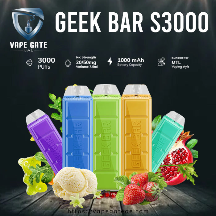 Geek Bar S3000 Disposable Pod Device (1000mAh) 20&50mg