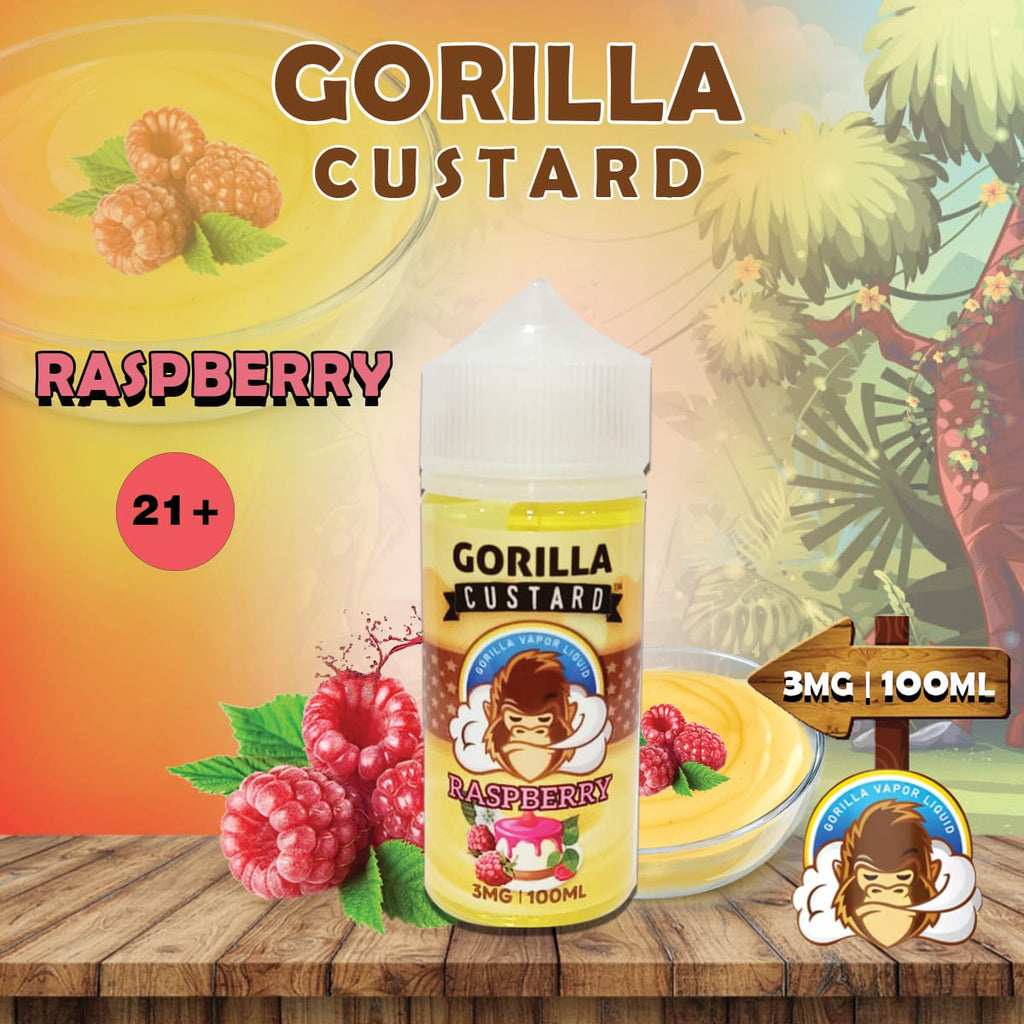 Gorilla Custard Raspberry E Liquid by E&B Flavor