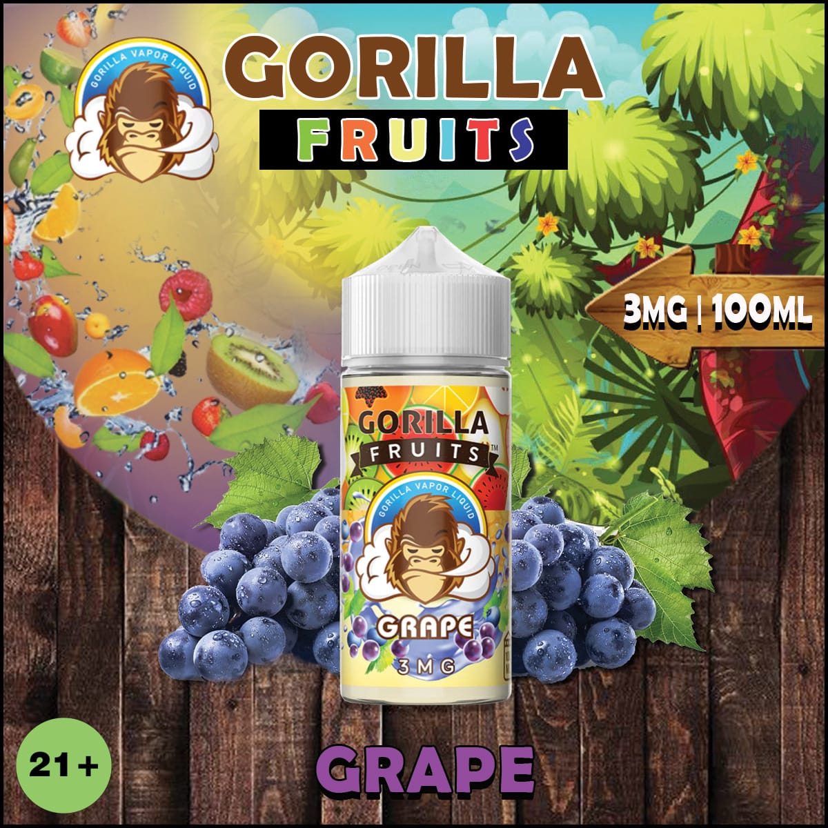 Grape Gorilla Fruits E Liquid by E&B Flavor