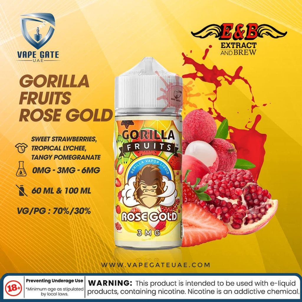Rose Gold Gorilla Custard Fruits E Liquid by E&B Flavor