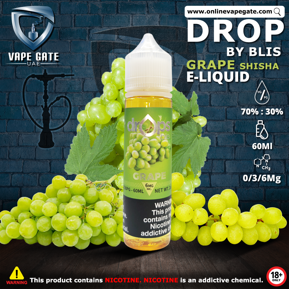 Grape Shisha 60ml E Liquid by Drop by Blis