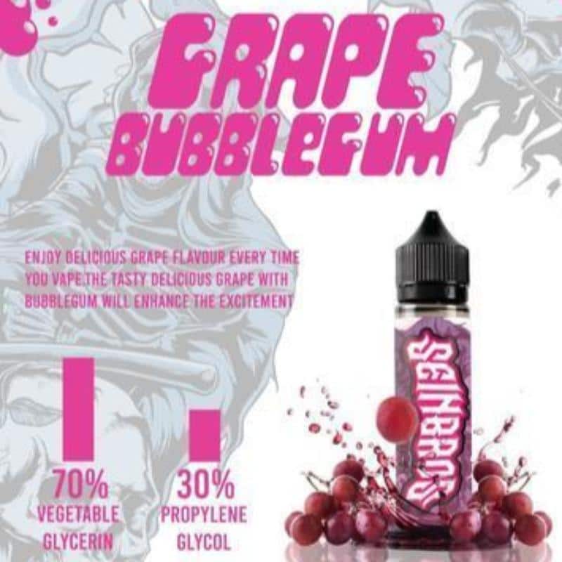 Grape Bubblegum 60ml E Liquid 0mg Nicotine by Seinbros