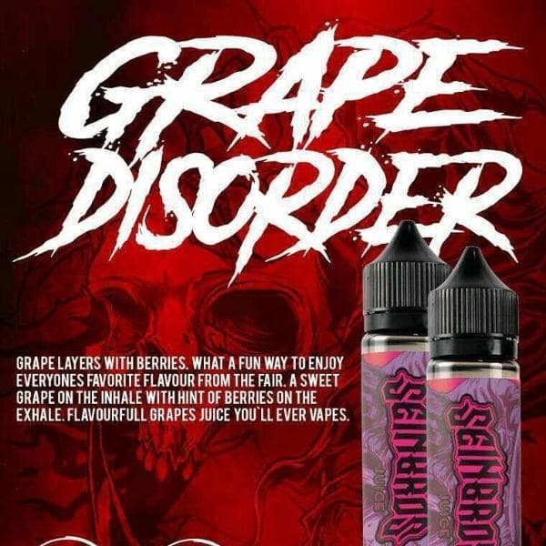 Grape Disorder 60ml E Liquid 0mg Nicotine by Seinbros