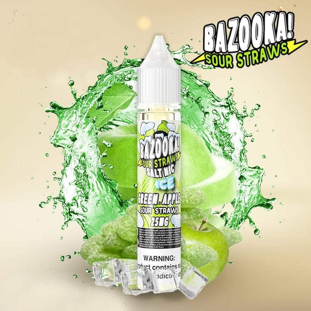 Green Apple Ice 30ml Saltnic by Bazooka