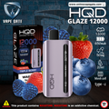 HQD GLAZED RECHARGEABLE DISPOSABLE VAPES (12,000PUFFS)